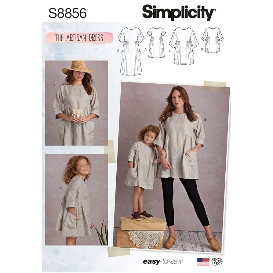 Amazon.com: Simplicity Pattern S8856 Child's and Misses